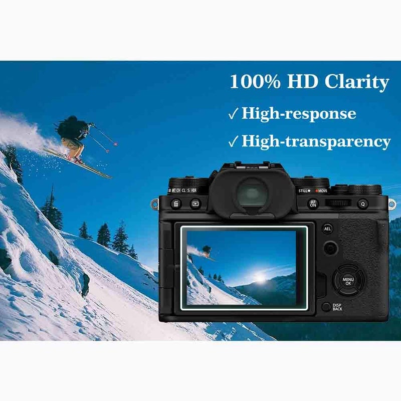 ULBTER Screen Protector for Fujifilm X100VI X100V X-T4 Fuji XT4 Camera & Hot Shoe Cover [3Pack], Tempered Glass Saver 0.3mm 9H Hardness Anti-Scrach Anti-Bubble - Image 5